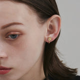 ciite' シーテ イヤリング 【 金属アレルギー対応 】 フラワーモチーフ イヤリング サージカルステンレス (両耳用)