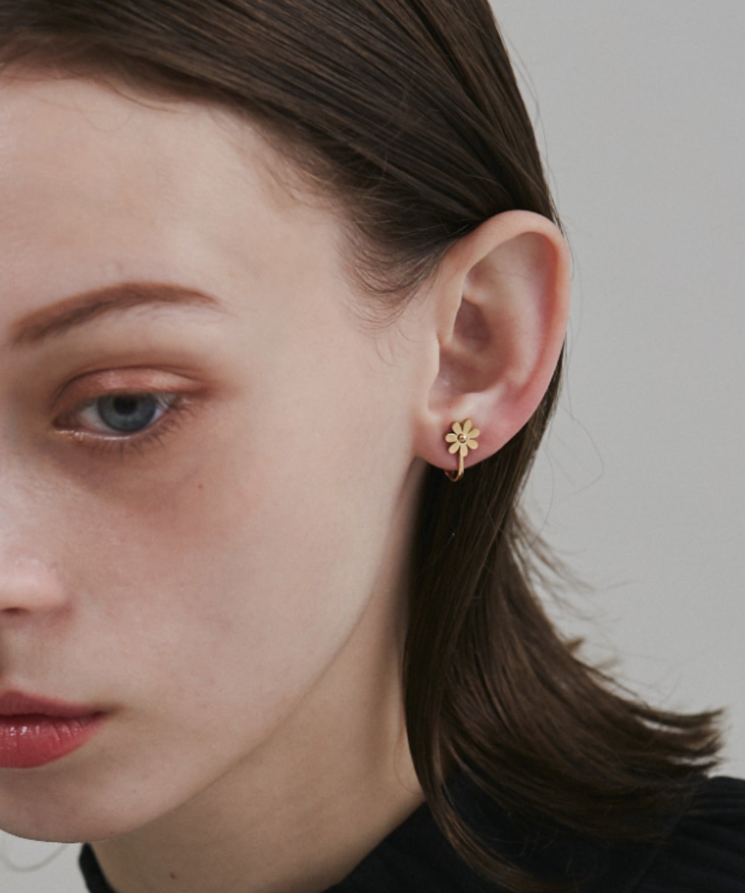 ciite' シーテ イヤリング 【 金属アレルギー対応 】 フラワーモチーフ イヤリング サージカルステンレス (両耳用)