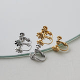 ciite' シーテ イヤリング 【 金属アレルギー対応 】 フラワーモチーフ イヤリング サージカルステンレス (両耳用)