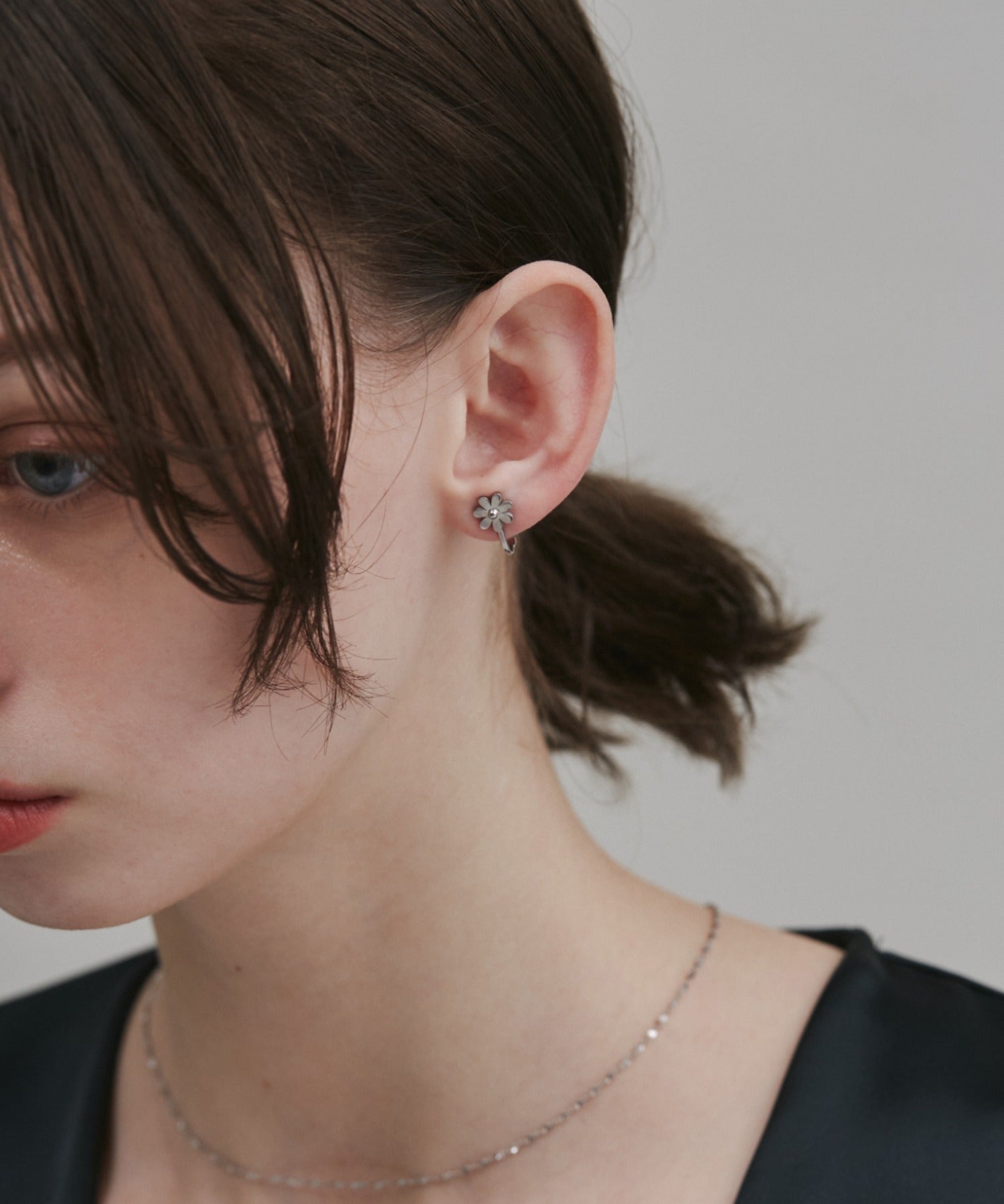 ciite' シーテ イヤリング 【 金属アレルギー対応 】 フラワーモチーフ イヤリング サージカルステンレス (両耳用)