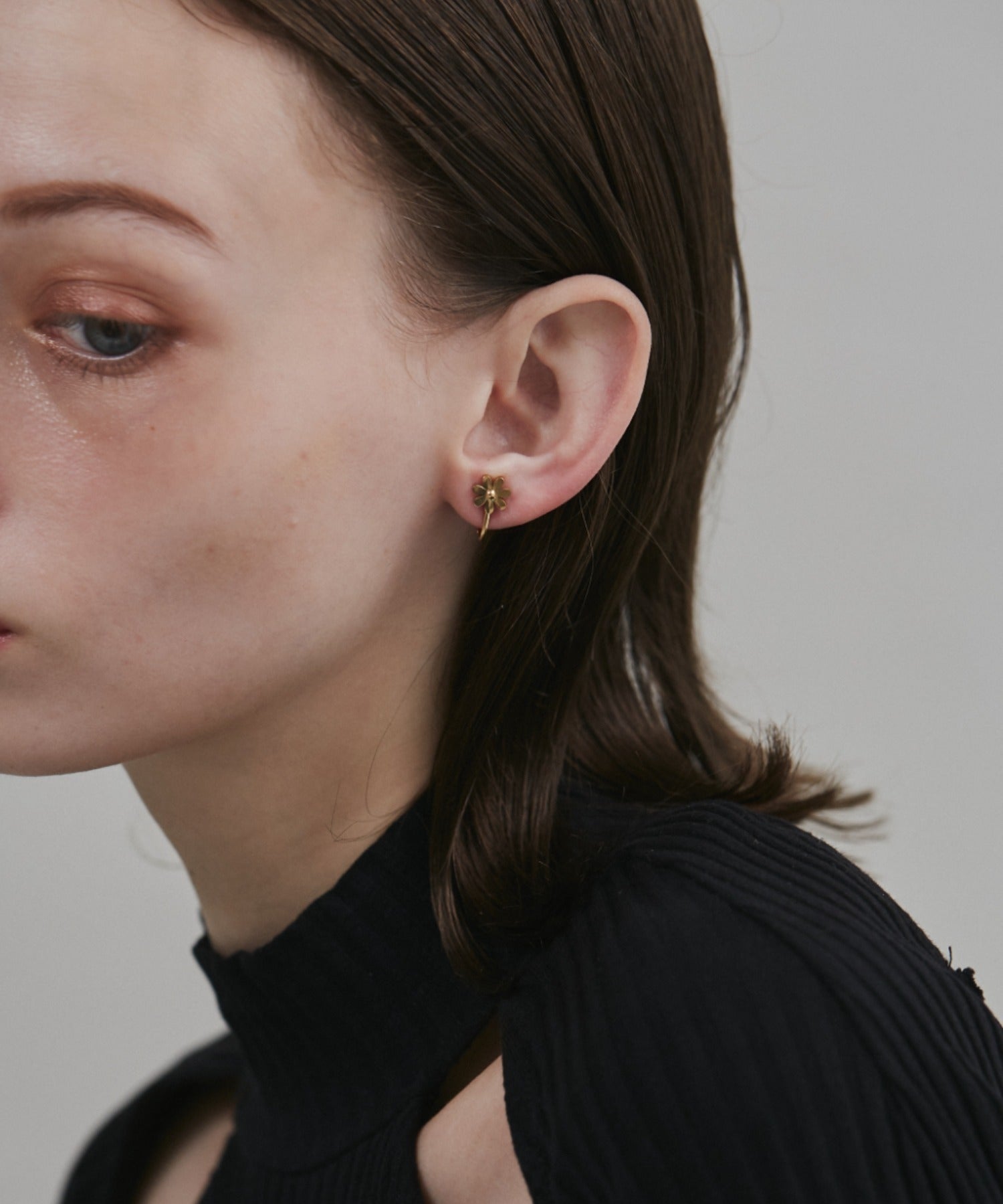 ciite' シーテ イヤリング 【 金属アレルギー対応 】 フラワーモチーフ イヤリング サージカルステンレス (両耳用)