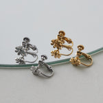 ciite' シーテ イヤリング 【 金属アレルギー対応 】 フラワーモチーフ イヤリング サージカルステンレス (両耳用)