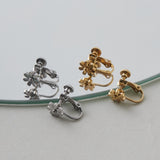 ciite' シーテ イヤリング 【 金属アレルギー対応 】 フラワーモチーフ イヤリング サージカルステンレス (両耳用)