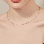 ciite' シーテ ネックレス 【 金属アレルギー対応 】 グリッターチェーンネックレス サージカルステンレス