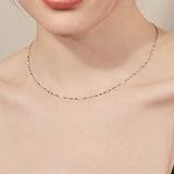 ciite' シーテ ネックレス 【 金属アレルギー対応 】 グリッターチェーンネックレス サージカルステンレス