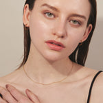 ciite' シーテ ネックレス 【 金属アレルギー対応 】 グリッターチェーンネックレス サージカルステンレス