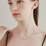 ciite' シーテ ネックレス 【 金属アレルギー対応 】 グリッターチェーンネックレス サージカルステンレス