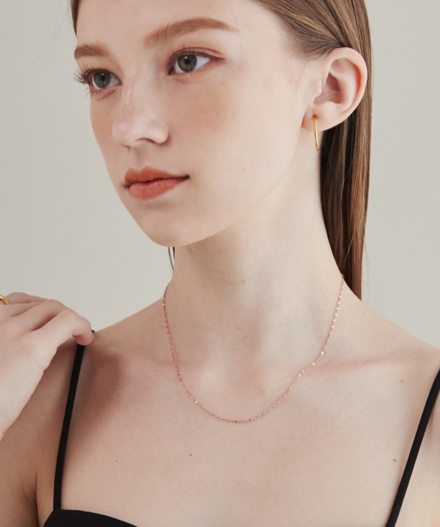 ciite' シーテ ネックレス 【 金属アレルギー対応 】 グリッターチェーンネックレス サージカルステンレス