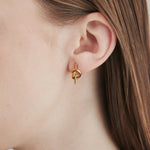 ciite' シーテ ピアス（両耳用） 【 金属アレルギー対応 】 ノットピアス サージカルステンレス (両耳用) ゴールド FREE