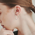 ciite' シーテ ピアス（両耳用） 【 金属アレルギー対応 】 ハートピアス サージカルステンレス (両耳用) シルバー FREE