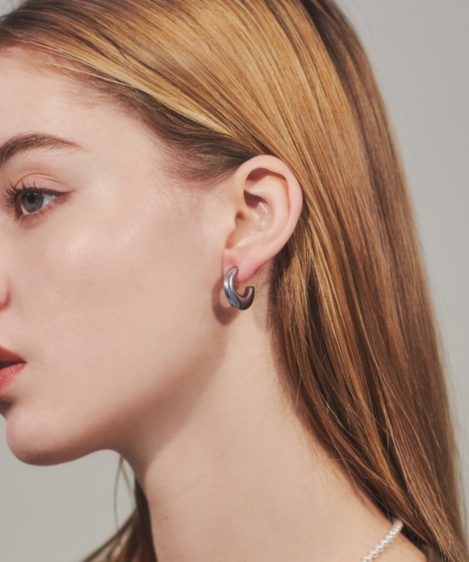 ciite' シーテ ピアス（両耳用） 【 金属アレルギー対応 】 ニュアンスピアス サージカルステンレス (両耳用) シルバー FREE