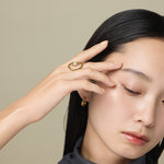 ciite' シーテ リング 【 金属アレルギー対応 】 オーバルパールリング サージカルステンレス