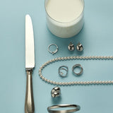 ciite' シーテ リング 【 金属アレルギー対応 】 オーバルパールリング サージカルステンレス