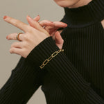 ciite' シーテ ブレスレット 【 金属アレルギー対応 】 シンプルチェーンブレスレット サージカルステンレス ゴールド FREE