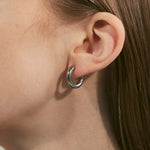 ciite' シーテ ピアス（両耳用） 【 金属アレルギー対応 】 シンプルフープピアス サージカルステンレス (両耳用) シルバー FREE