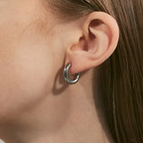 ciite' シーテ ピアス（両耳用） 【 金属アレルギー対応 】 シンプルフープピアス サージカルステンレス (両耳用) シルバー FREE