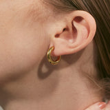 ciite' シーテ ピアス（両耳用） 【 金属アレルギー対応 】 シンプルフープピアス サージカルステンレス (両耳用) ゴールド FREE