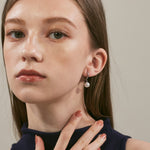 ciite' シーテ ピアス（両耳用） 【 金属アレルギー対応 】 パールフープピアス サージカルステンレス (両耳用)