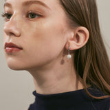 ciite' シーテ ピアス（両耳用） 【 金属アレルギー対応 】 パールフープピアス サージカルステンレス (両耳用)