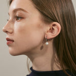 ciite' シーテ ピアス（両耳用） 【 金属アレルギー対応 】 パールフープピアス サージカルステンレス (両耳用)