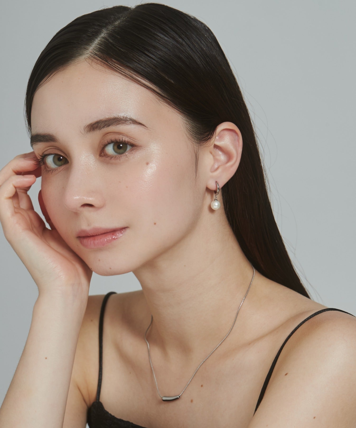 ciite' シーテ ピアス（両耳用） 【 金属アレルギー対応 】 パールフープピアス サージカルステンレス (両耳用)