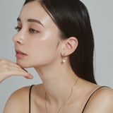 ciite' シーテ ピアス（両耳用） 【 金属アレルギー対応 】 パールフープピアス サージカルステンレス (両耳用)