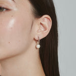 ciite' シーテ ピアス（両耳用） 【 金属アレルギー対応 】 パールフープピアス サージカルステンレス (両耳用)