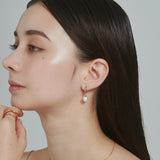 ciite' シーテ ピアス（両耳用） 【 金属アレルギー対応 】 パールフープピアス サージカルステンレス (両耳用)