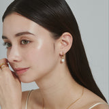 ciite' シーテ ピアス（両耳用） 【 金属アレルギー対応 】 パールフープピアス サージカルステンレス (両耳用)