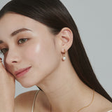 ciite' シーテ ピアス（両耳用） 【 金属アレルギー対応 】 パールフープピアス サージカルステンレス (両耳用)