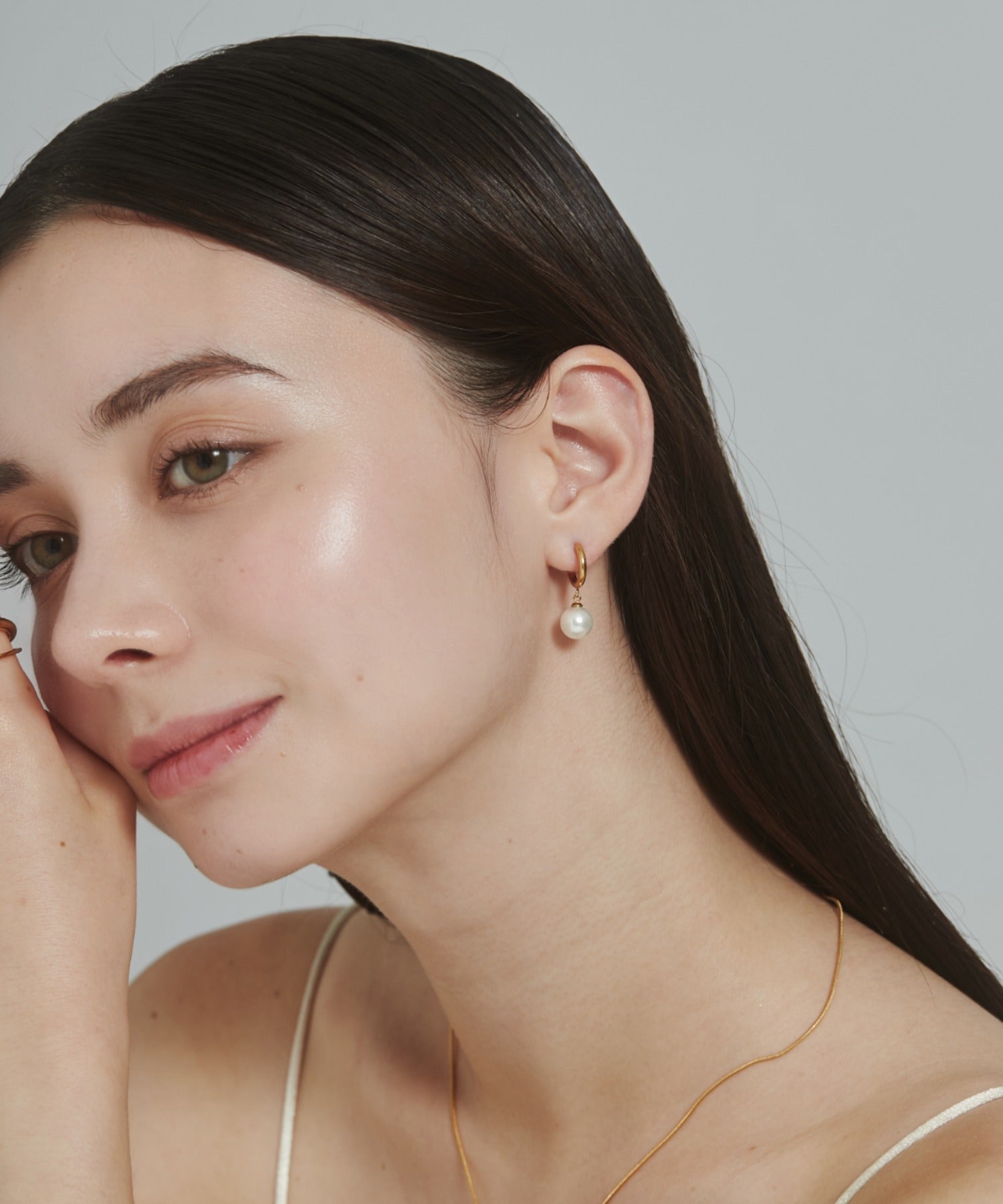 ciite' シーテ ピアス（両耳用） 【 金属アレルギー対応 】 パールフープピアス サージカルステンレス (両耳用)