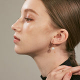 ciite' シーテ ピアス（両耳用） 【 金属アレルギー対応 】 パールフープピアス サージカルステンレス (両耳用)