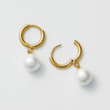 ciite' シーテ ピアス（両耳用） 【 金属アレルギー対応 】 パールフープピアス サージカルステンレス (両耳用)