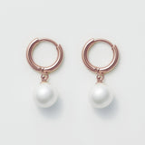 ciite' シーテ ピアス（両耳用） 【 金属アレルギー対応 】 パールフープピアス サージカルステンレス (両耳用)