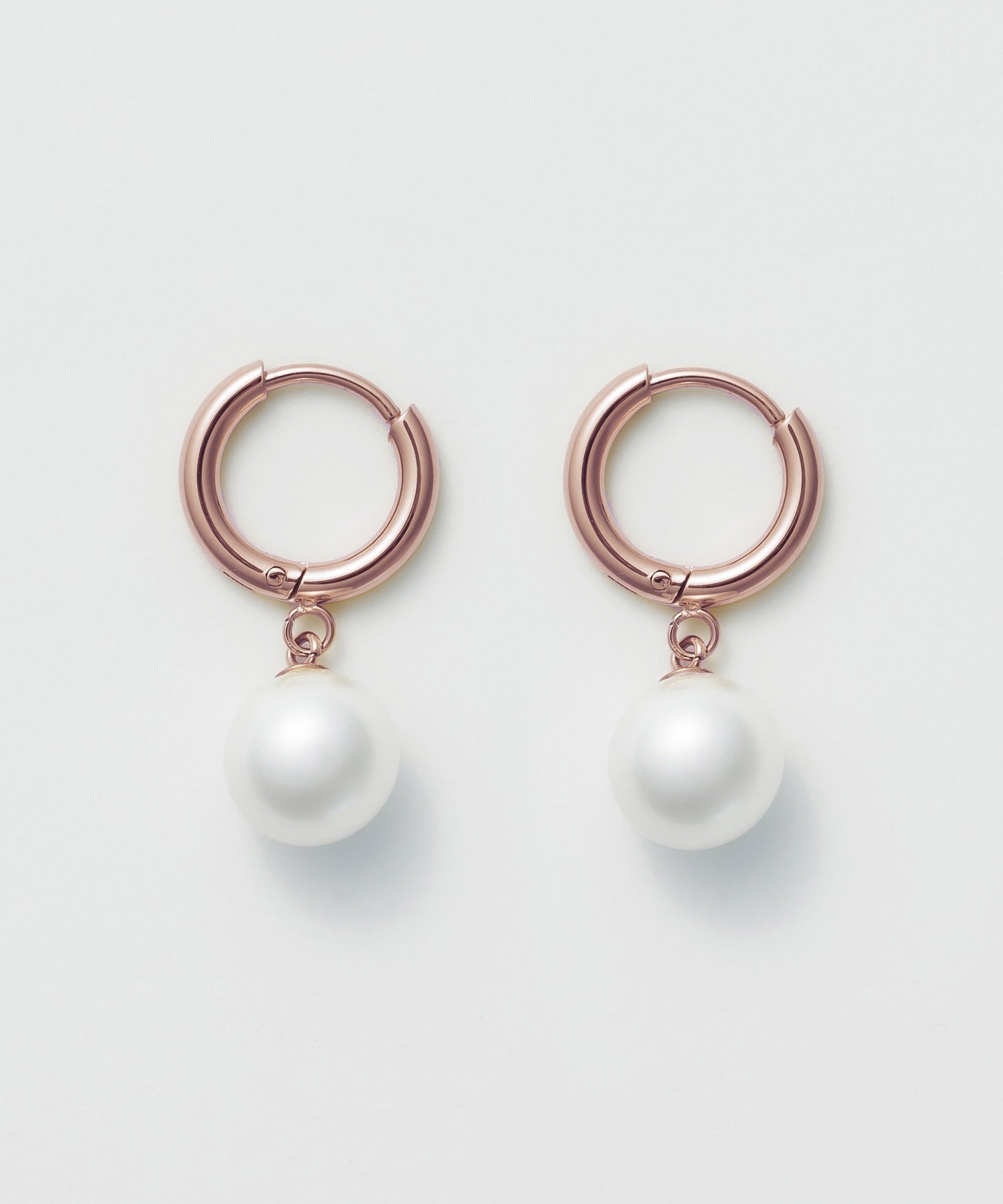 ciite' シーテ ピアス（両耳用） 【 金属アレルギー対応 】 パールフープピアス サージカルステンレス (両耳用)