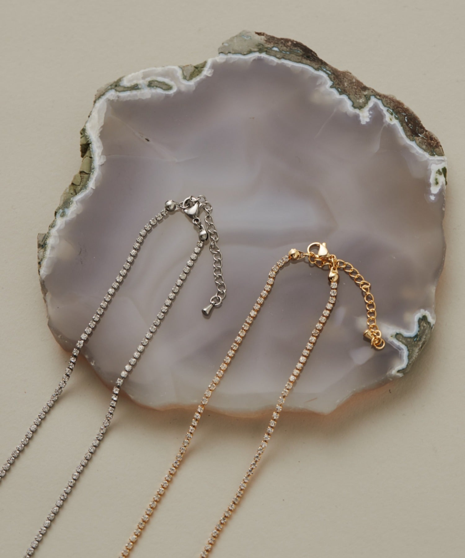 ciite' シーテ ネックレス 【 金属アレルギー対応 】 シンプルビジューネックレス サージカルステンレス