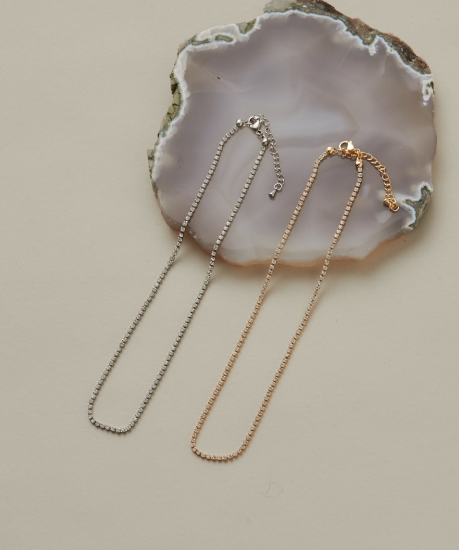 ciite' シーテ ネックレス 【 金属アレルギー対応 】 シンプルビジューネックレス サージカルステンレス