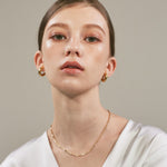 ciite' シーテ ネックレス 【 金属アレルギー対応 】 シンプルビジューネックレス サージカルステンレス