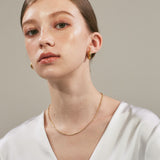 ciite' シーテ ネックレス 【 金属アレルギー対応 】 シンプルビジューネックレス サージカルステンレス