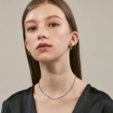 ciite' シーテ ネックレス 【 金属アレルギー対応 】 シンプルビジューネックレス サージカルステンレス