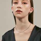 ciite' シーテ ネックレス 【 金属アレルギー対応 】 シンプルビジューネックレス サージカルステンレス