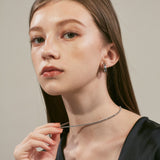 ciite' シーテ ネックレス 【 金属アレルギー対応 】 シンプルビジューネックレス サージカルステンレス