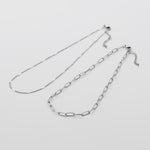 ciite' シーテ ネックレス 【 金属アレルギー対応 】 シンプルチェーンネックレス 2セット サージカルステンレス
