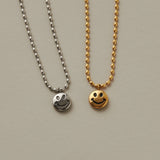 ciite' シーテ ネックレス 【 金属アレルギー対応 】 スマイルネックレス サージカルステンレス