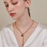 ciite' シーテ ネックレス 【 金属アレルギー対応 】 ハート マントルチェーンネックレス サージカルステンレス