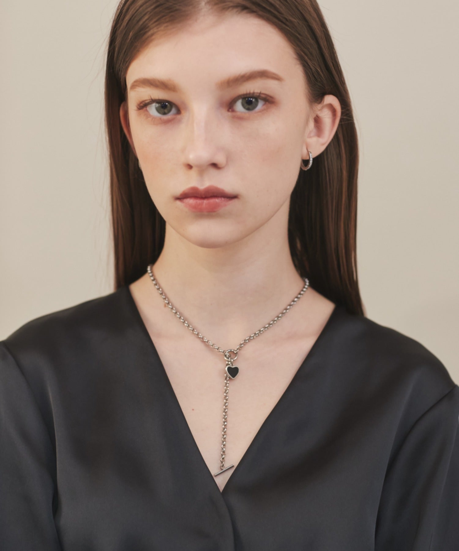 ciite' シーテ ネックレス 【 金属アレルギー対応 】 ハート マントルチェーンネックレス サージカルステンレス