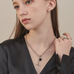 ciite' シーテ ネックレス 【 金属アレルギー対応 】 ハート マントルチェーンネックレス サージカルステンレス