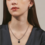 ciite' シーテ ネックレス 【 金属アレルギー対応 】 ハート マントルチェーンネックレス サージカルステンレス