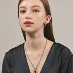 ciite' シーテ ネックレス 【 金属アレルギー対応 】 ハート マントルチェーンネックレス サージカルステンレス