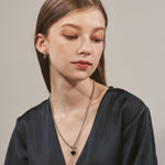 ciite' シーテ ネックレス 【 金属アレルギー対応 】 ハート マントルチェーンネックレス サージカルステンレス